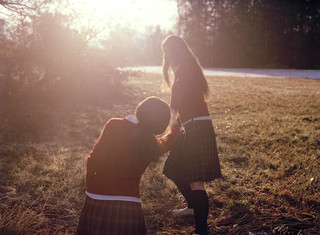 Schoolgirls, Bavaria 2004 from the series 'Blackrock' 